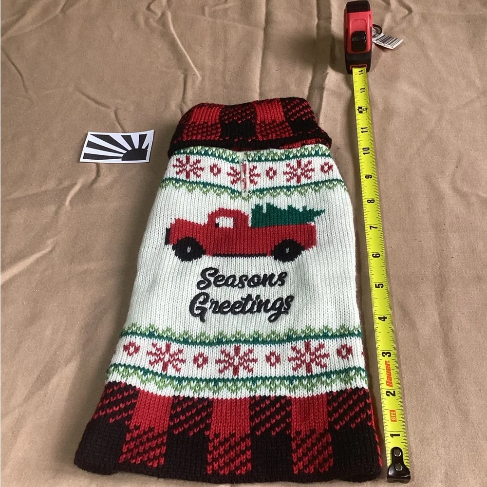 NWOT Petco Holiday Tails Yuletide Ride Dog Sweater XS